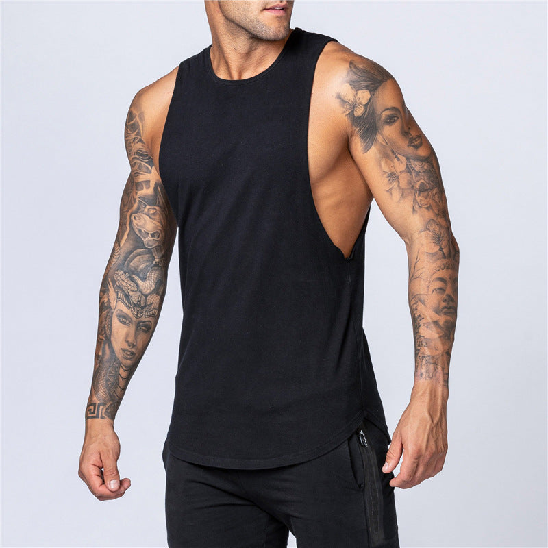 Summer Blank Cotton Loose Waistcoat For Men