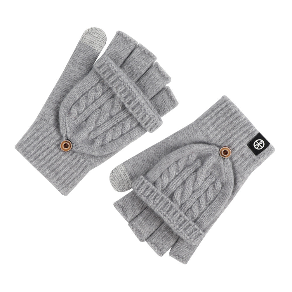 Flip-Up Dual-Use Thermal Gloves for Women