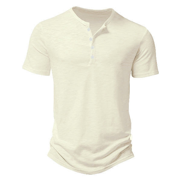 Men’s Casual Solid Colour Slim-Fit Short-Sleeve T-Shirt