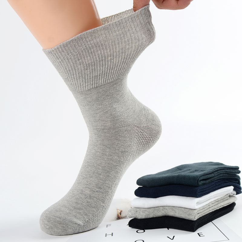 Men’s Loose-Fit Breathable Cotton Socks