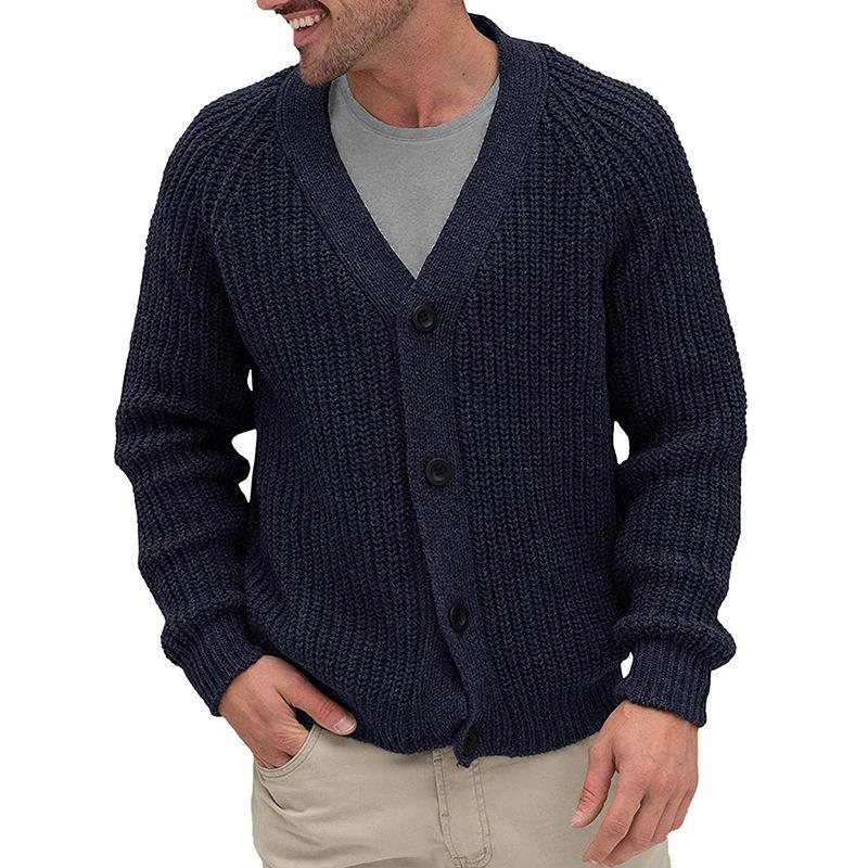 New Men's Autumn/Winter Cardigan Sweater