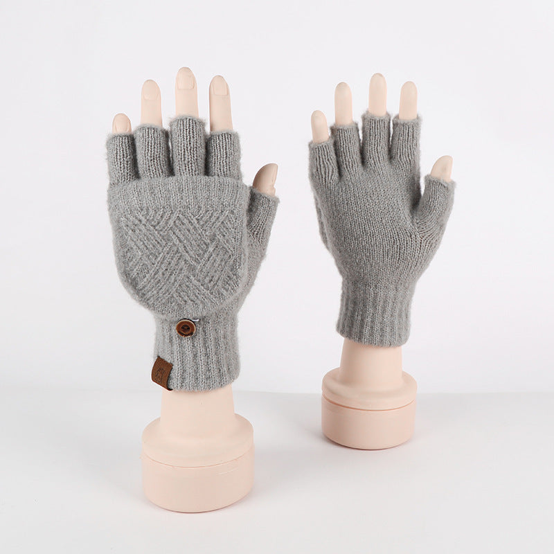 Flip-Up Dual-Use Thermal Gloves for Women
