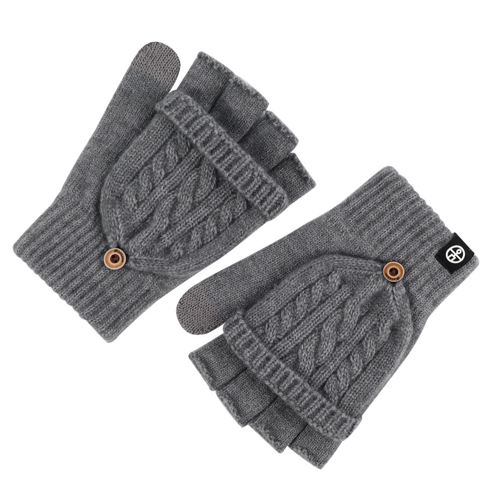 Flip-Up Dual-Use Thermal Gloves for Women