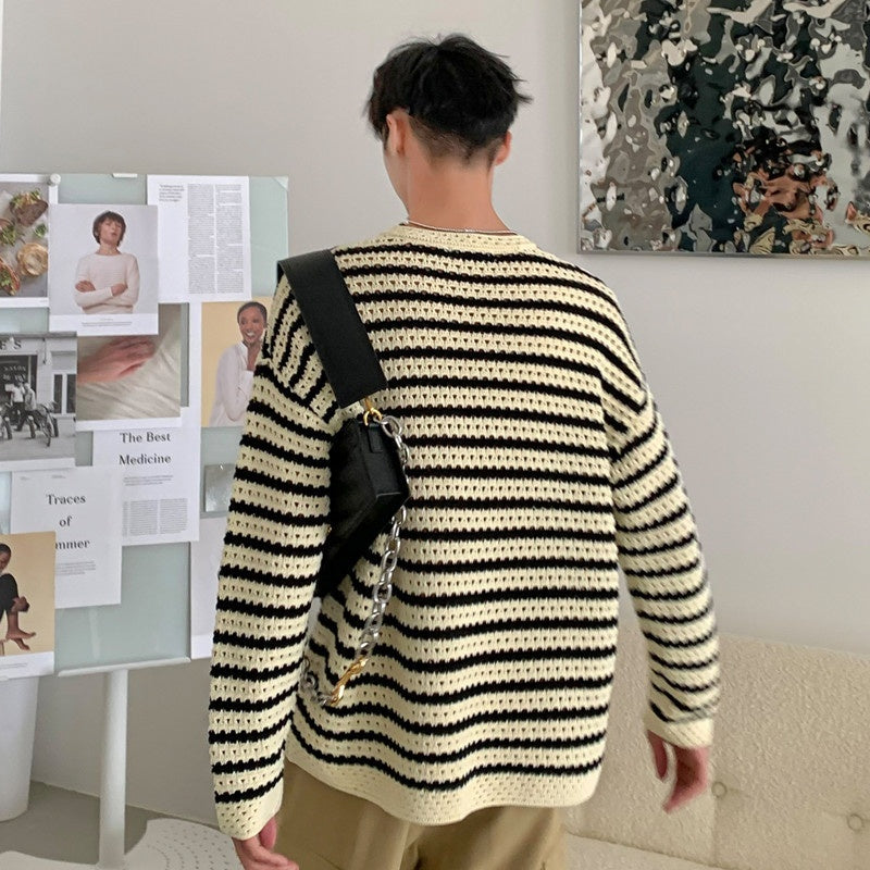 High-End Casual Long-Sleeve Sweater for Men