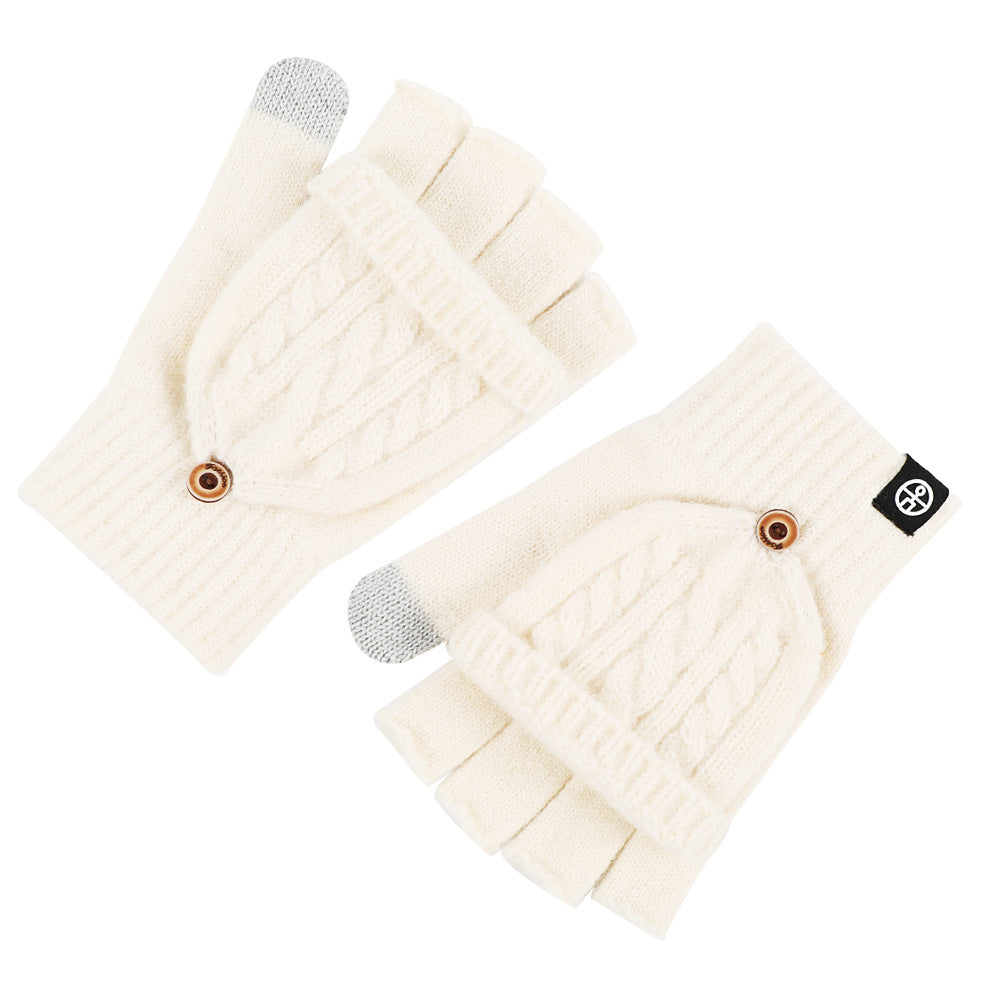 Flip-Up Dual-Use Thermal Gloves for Women