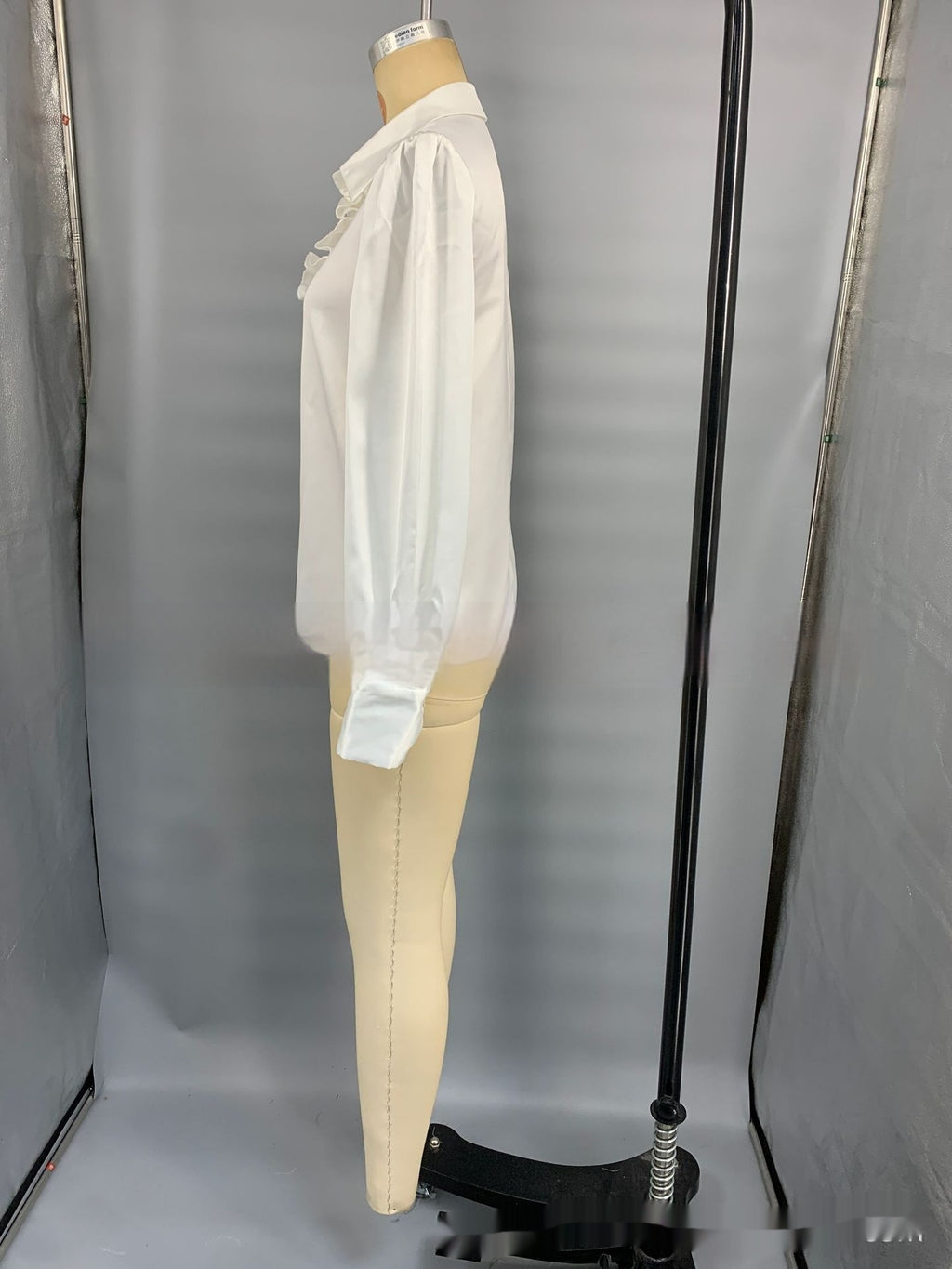 Minimalist French-Inspired White Lace Blouse