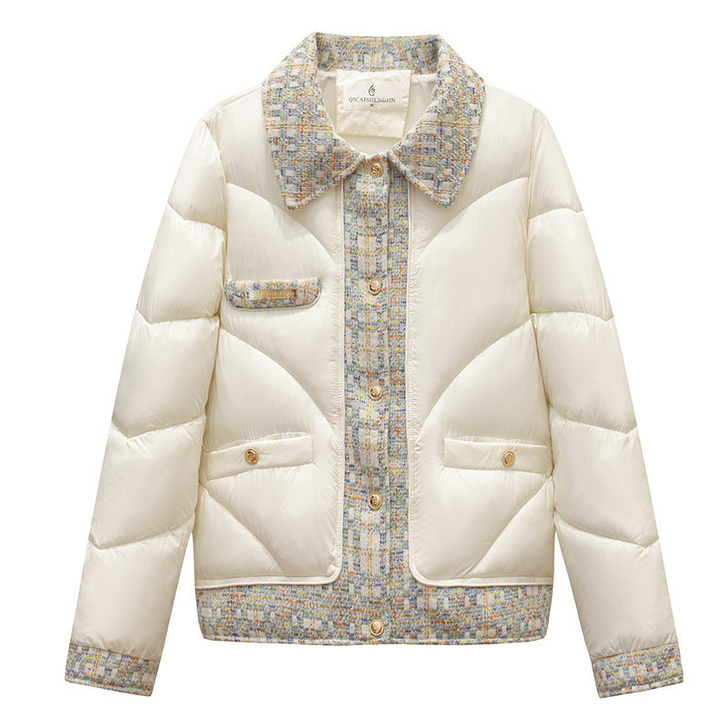 Western-Style Slim Fit Warm Short Coat