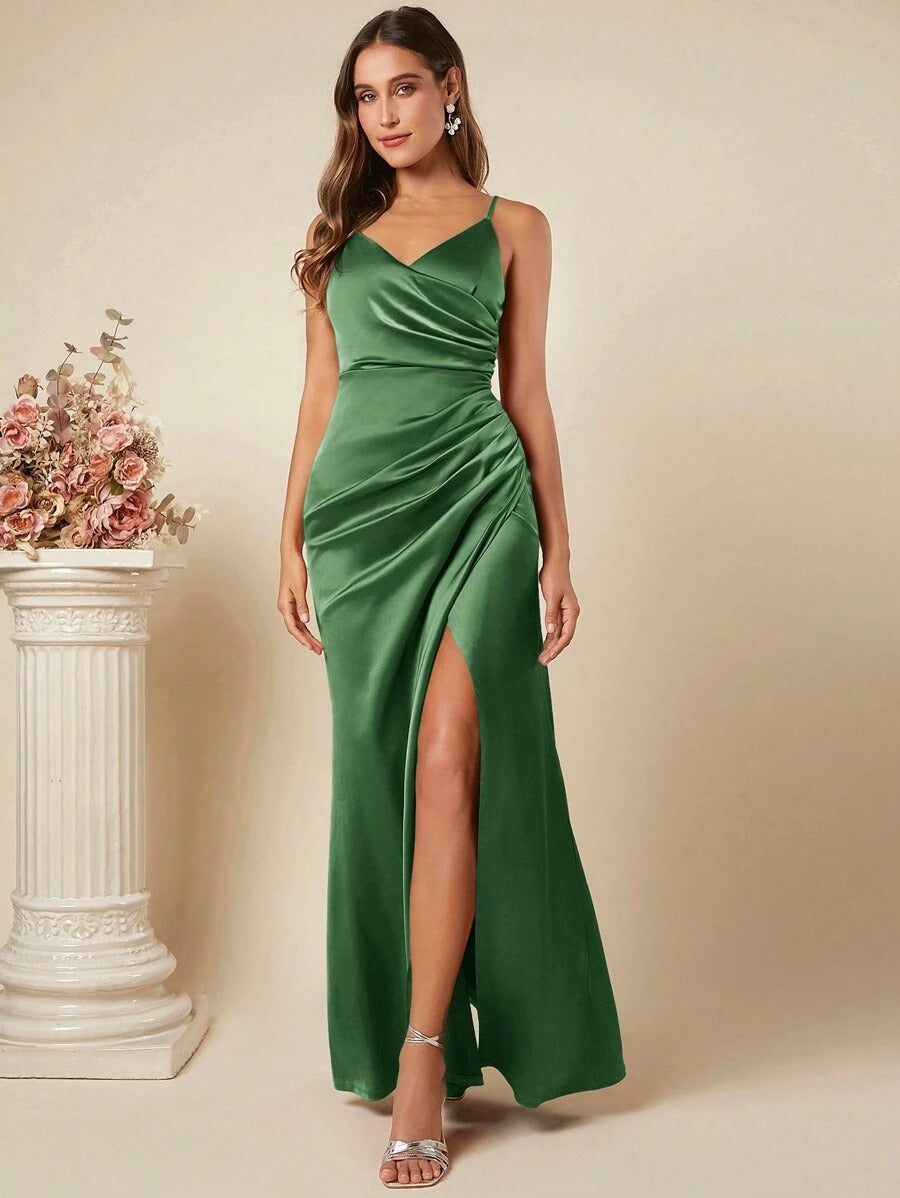 Spring/Summer Satin Slip Dress for Women