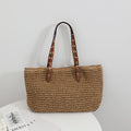 Minimalist Large-Capacity Woven Handbag for Women