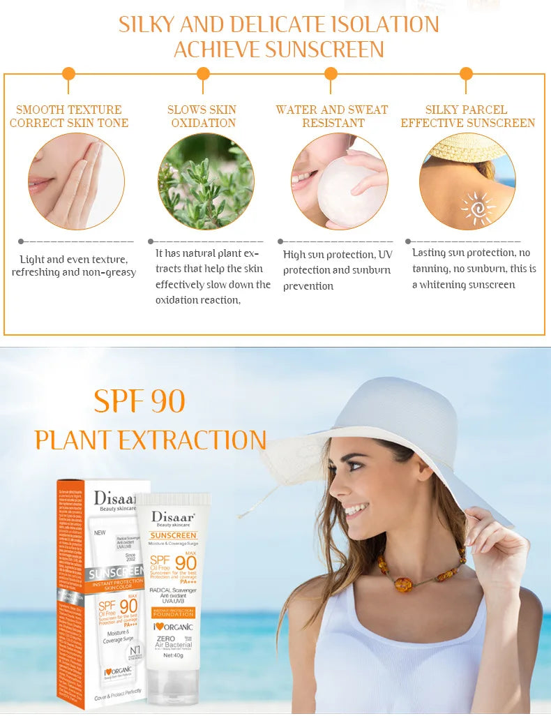 Luxury SPF90 Whitening & Protective Sunscreen