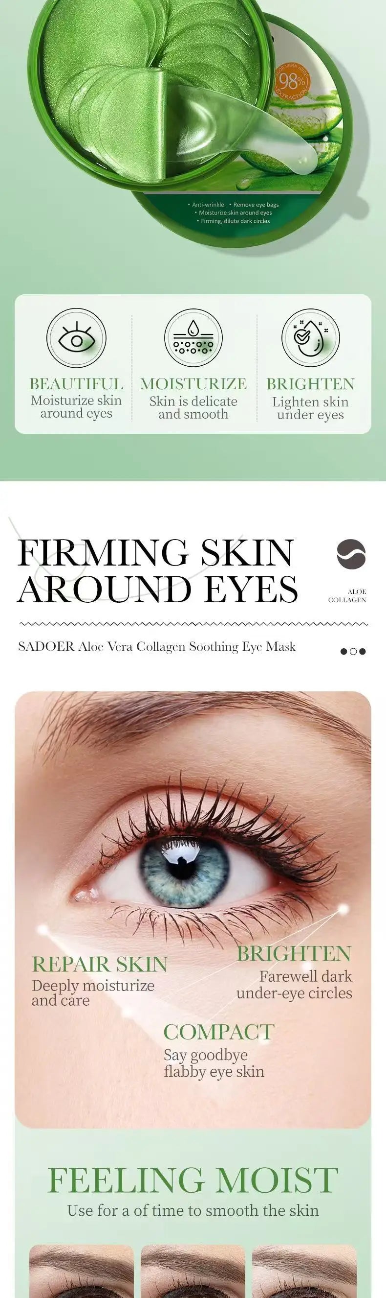 Aloe Vera Collagen Eye Mask