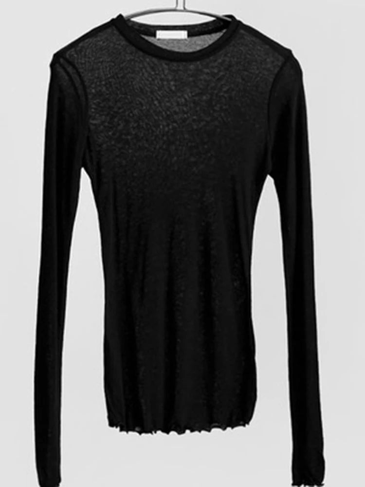 Women’s Lightweight Sheer Long Sleeve T-Shirt
