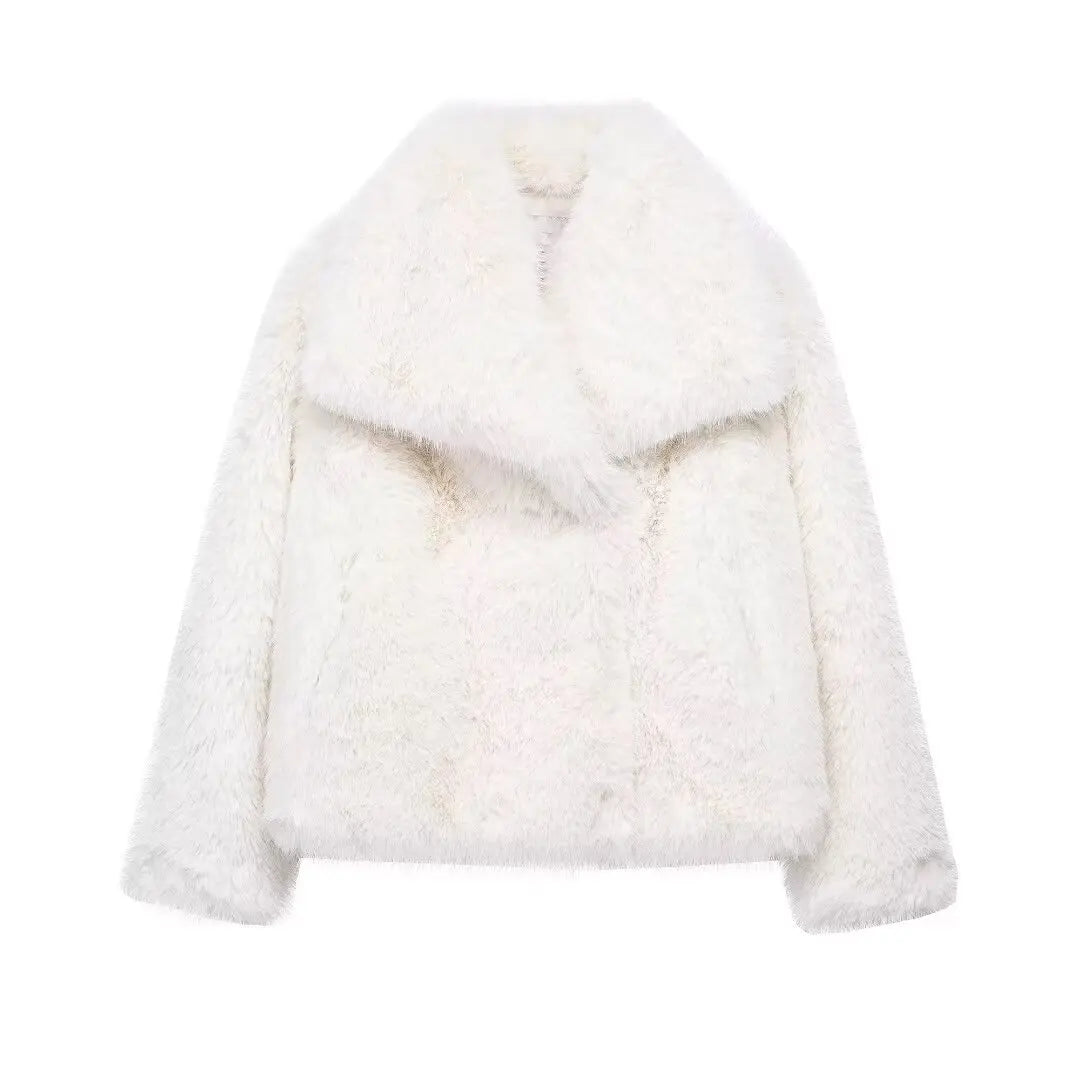 HH Women’s Luxury Cropped Faux Fur Jacket