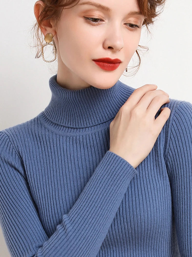 Heliar Premium Cashmere-Blend Turtleneck Sweater