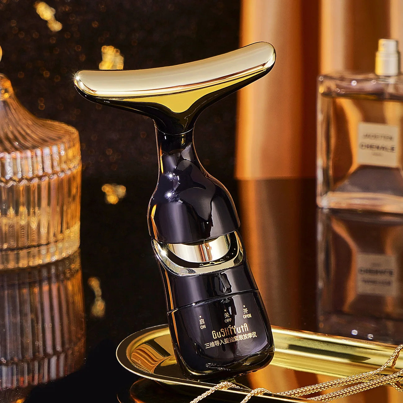 3-in-1 Luxury EMS Facial & Neck Lifting Device