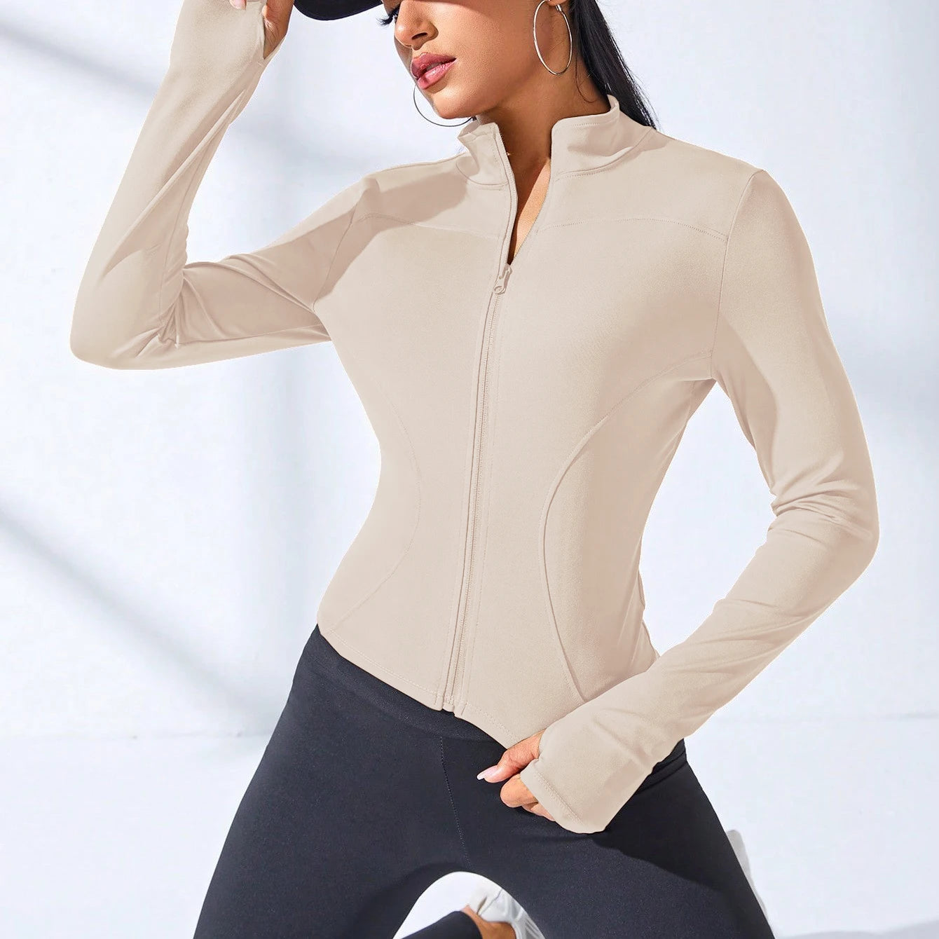 Slimming Body-Sculpt Zipper Jacket