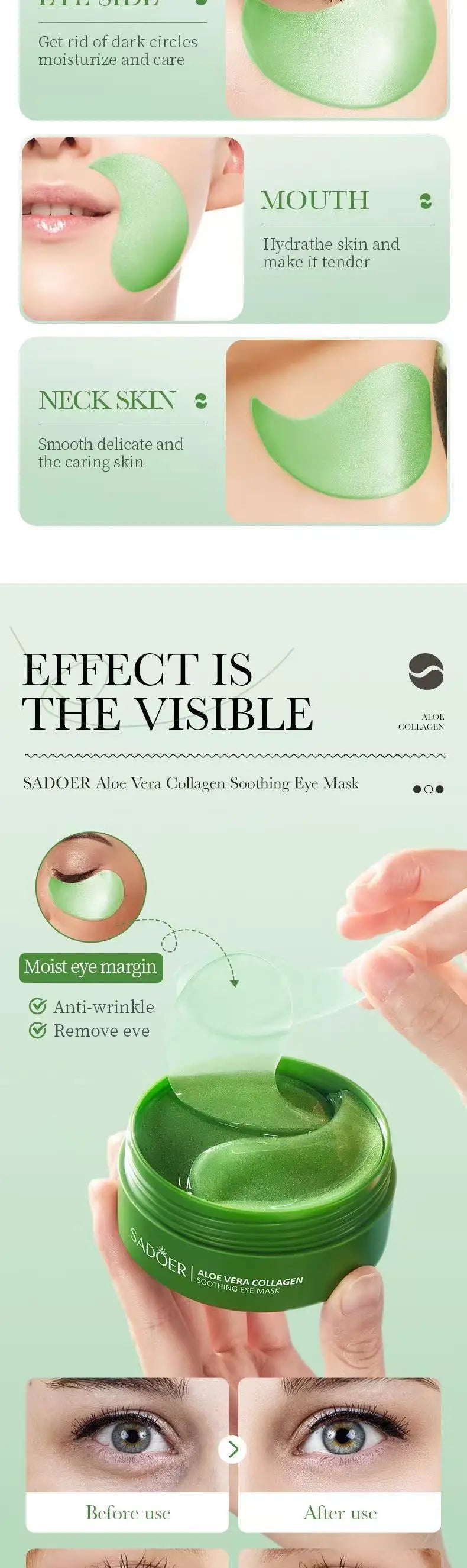 Aloe Vera Collagen Eye Mask