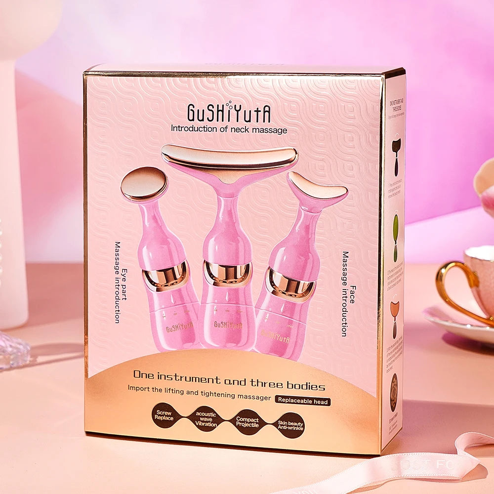 3-in-1 Luxury EMS Facial & Neck Lifting Device