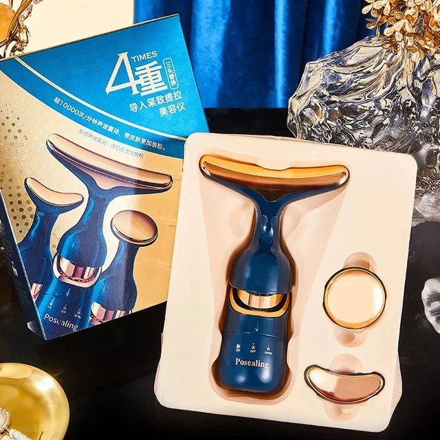 3-in-1 Luxury EMS Facial & Neck Lifting Device