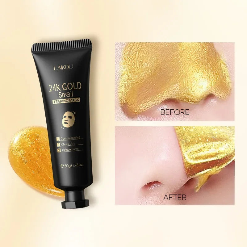 LAIKOU Máscara Facial Peel-Off 24K Gold Sakura