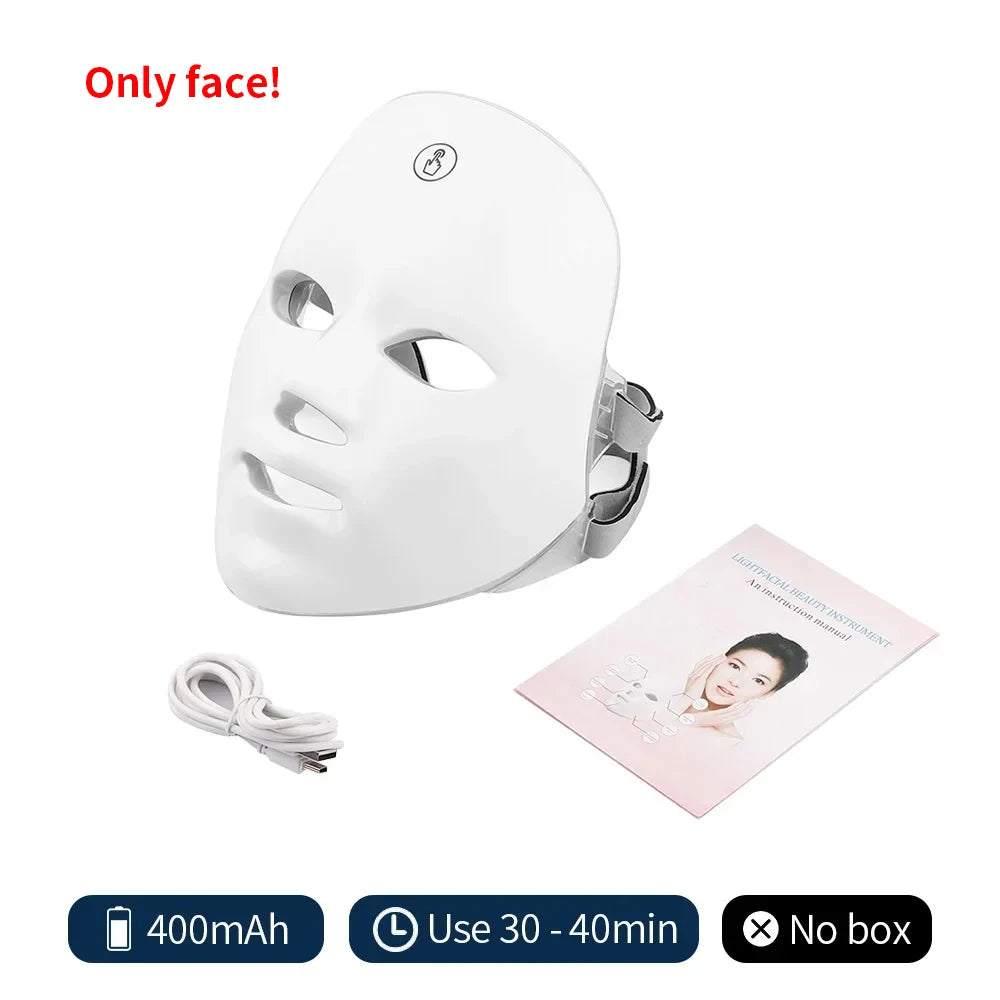 Wireless 7-Color LED Photon Beauty Mask