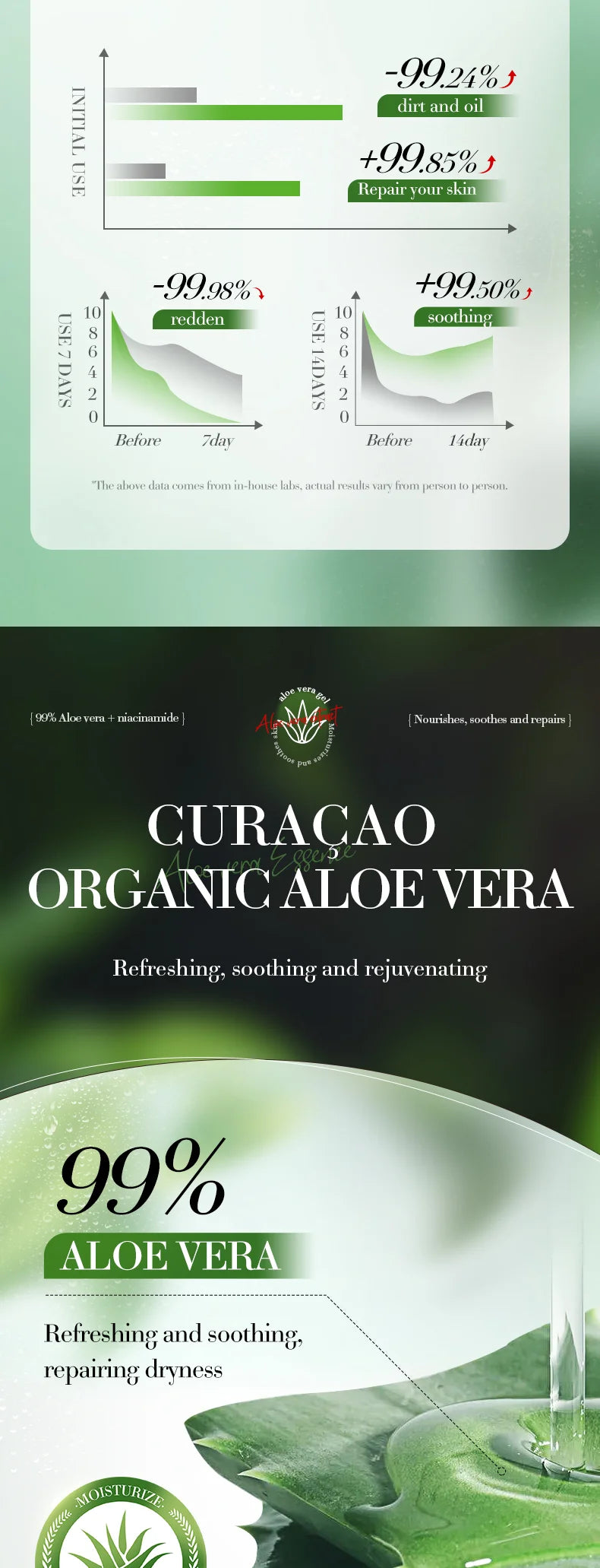BIOAOUA Luxury Soothing Aloe Vera Gel