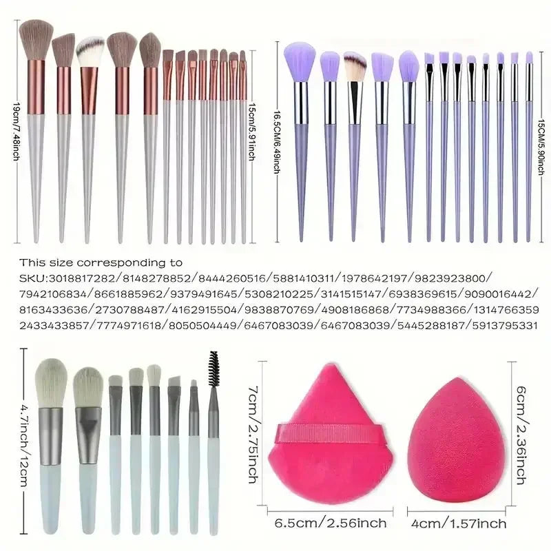 Premium Soft Fluffy Makeup Brush Set