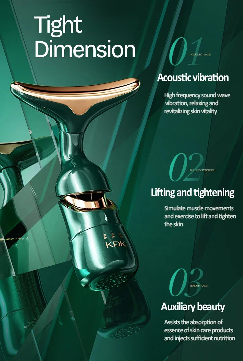 3-in-1 Luxury EMS Facial & Neck Lifting Device