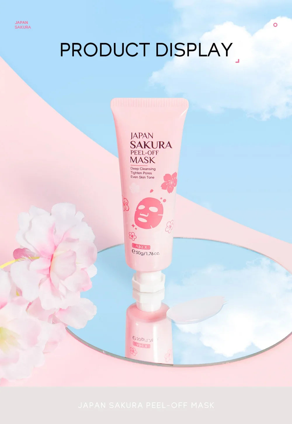 LAIKOU Máscara Facial Peel-Off 24K Gold Sakura