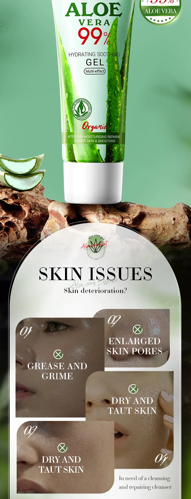 BIOAOUA Luxury Soothing Aloe Vera Gel