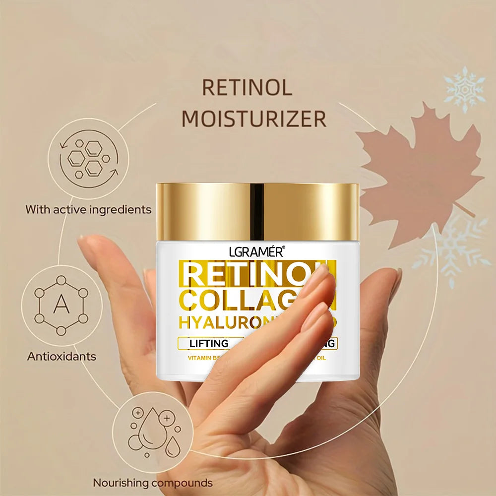 Luxury Retinol Face Cream with Collagen & Hyaluronic Acid