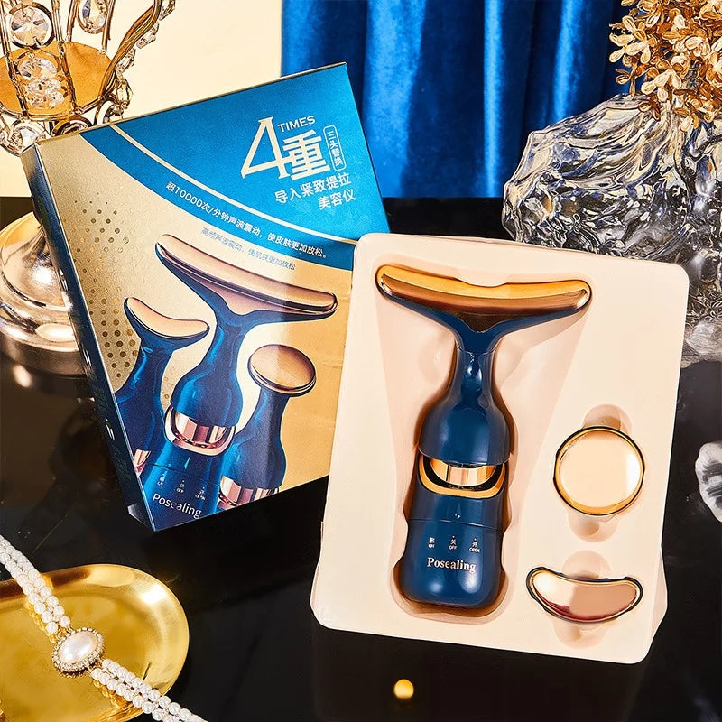 3-in-1 Luxury EMS Facial & Neck Lifting Device