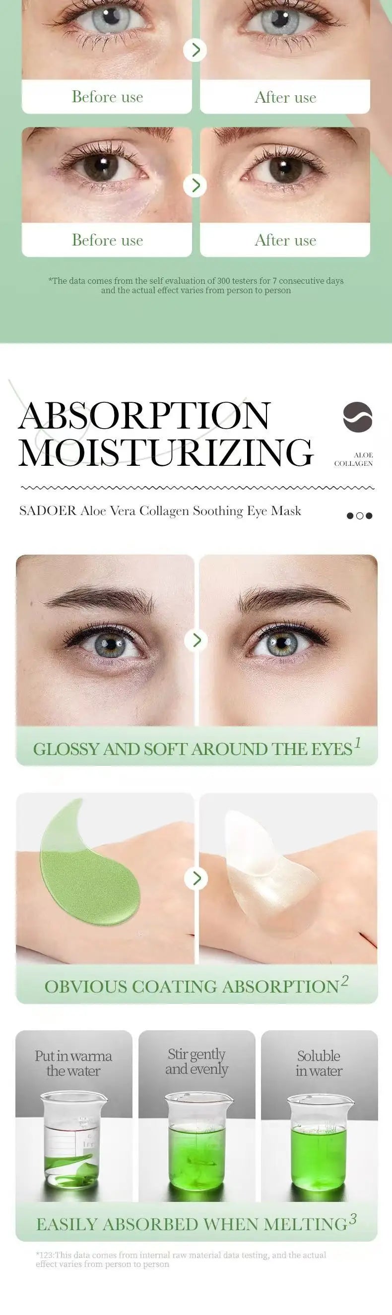 Aloe Vera Collagen Eye Mask