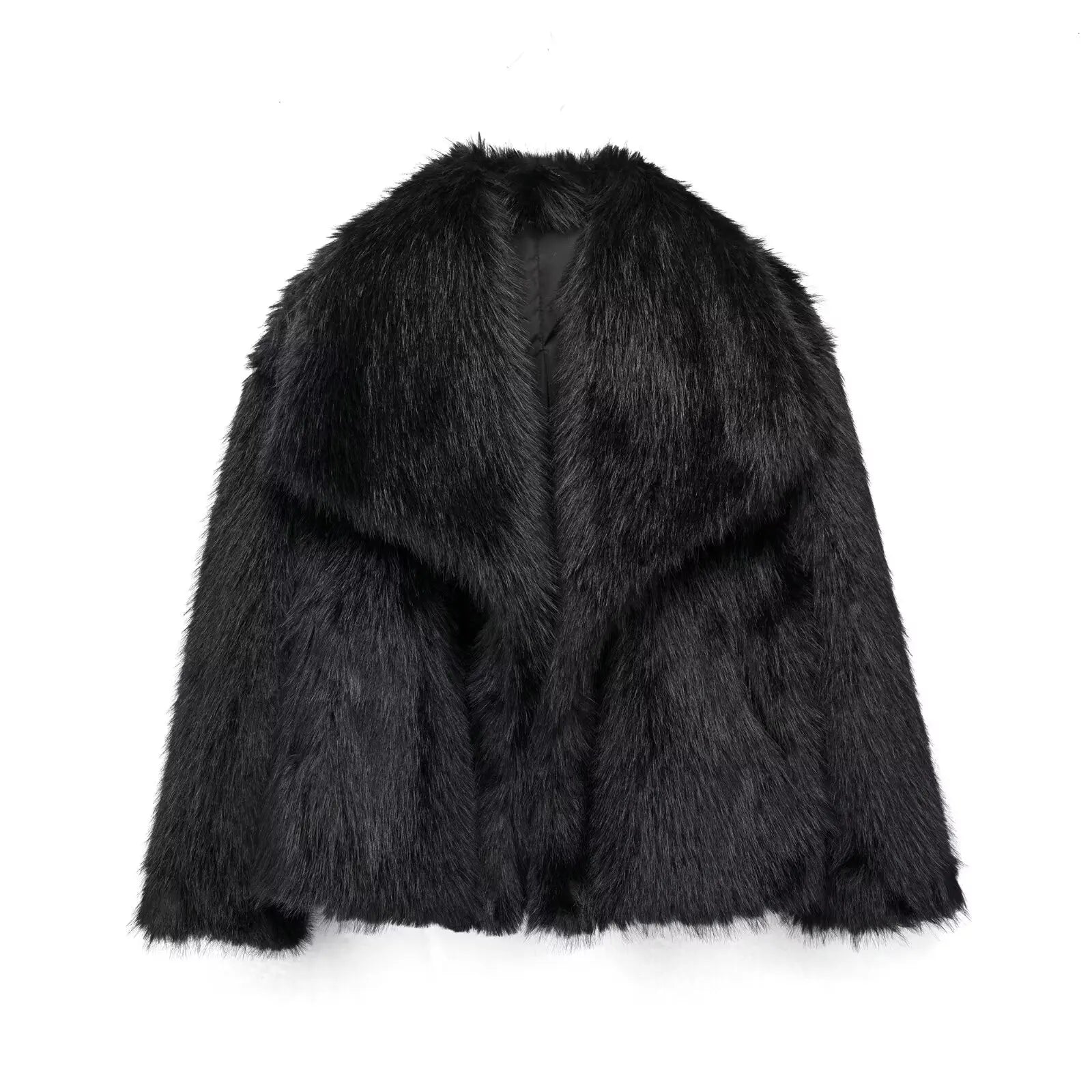 HH Women’s Luxury Cropped Faux Fur Jacket