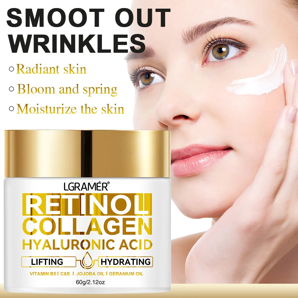 Luxury Retinol Face Cream with Collagen & Hyaluronic Acid