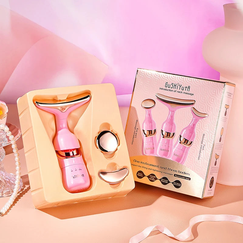 3-in-1 Luxury EMS Facial & Neck Lifting Device