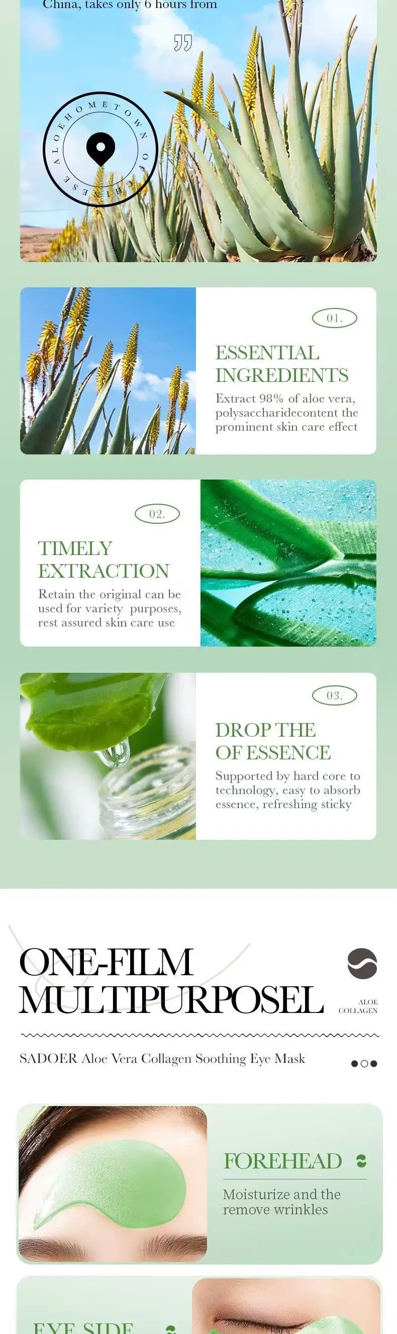 Aloe Vera Collagen Eye Mask