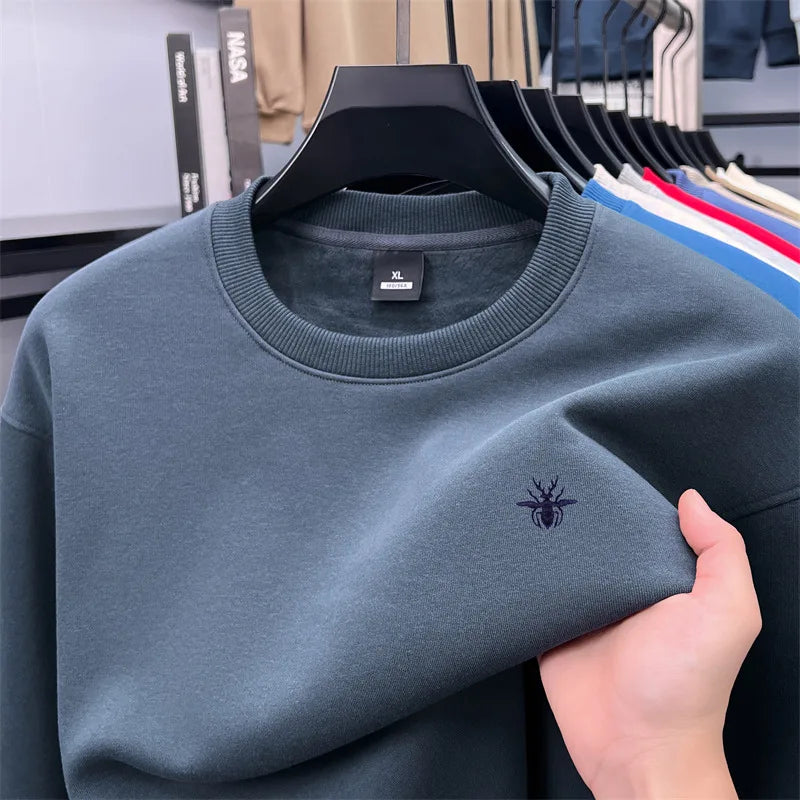 Men’s Luxury Crewneck Fleece Sweatshirt