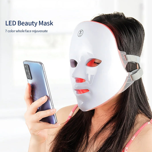 Wireless 7-Color LED Photon Beauty Mask