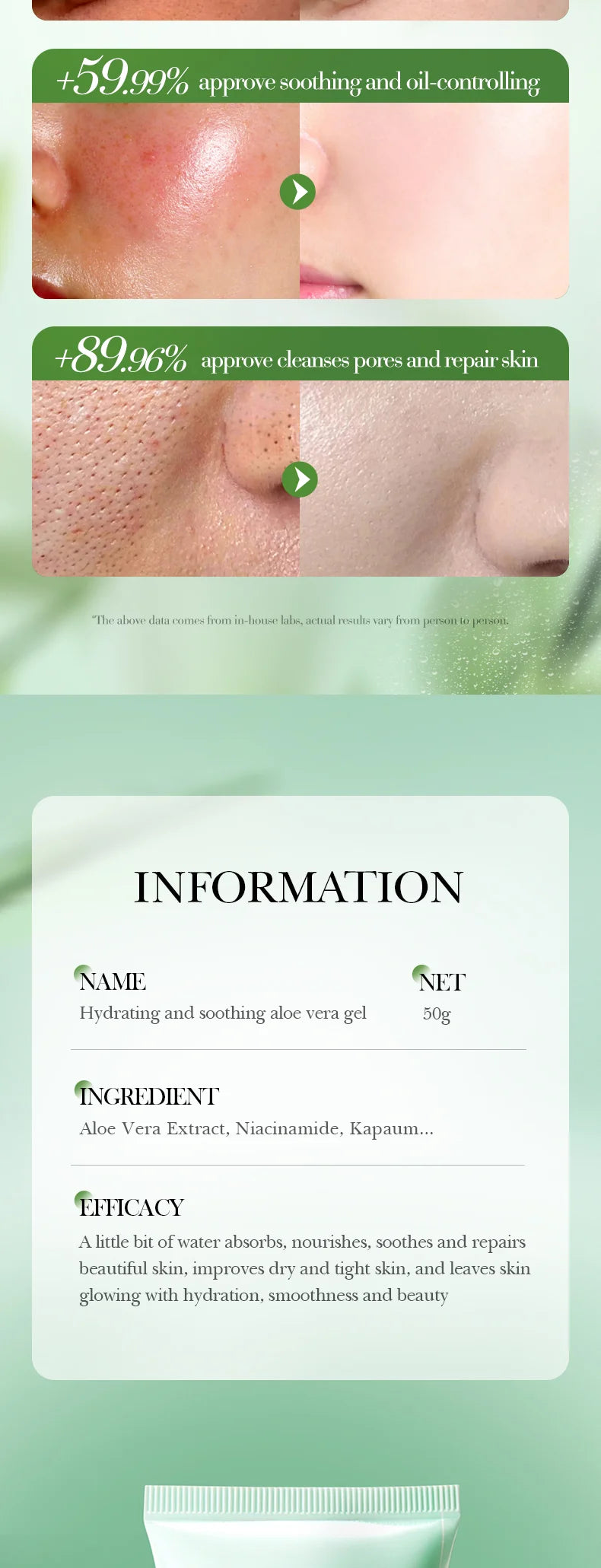 BIOAOUA Luxury Soothing Aloe Vera Gel