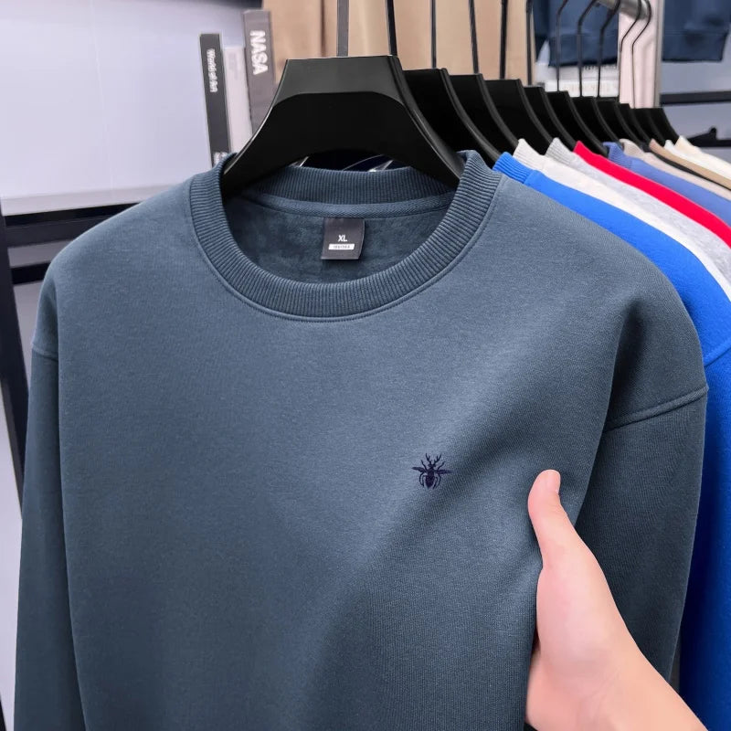 Men’s Luxury Crewneck Fleece Sweatshirt