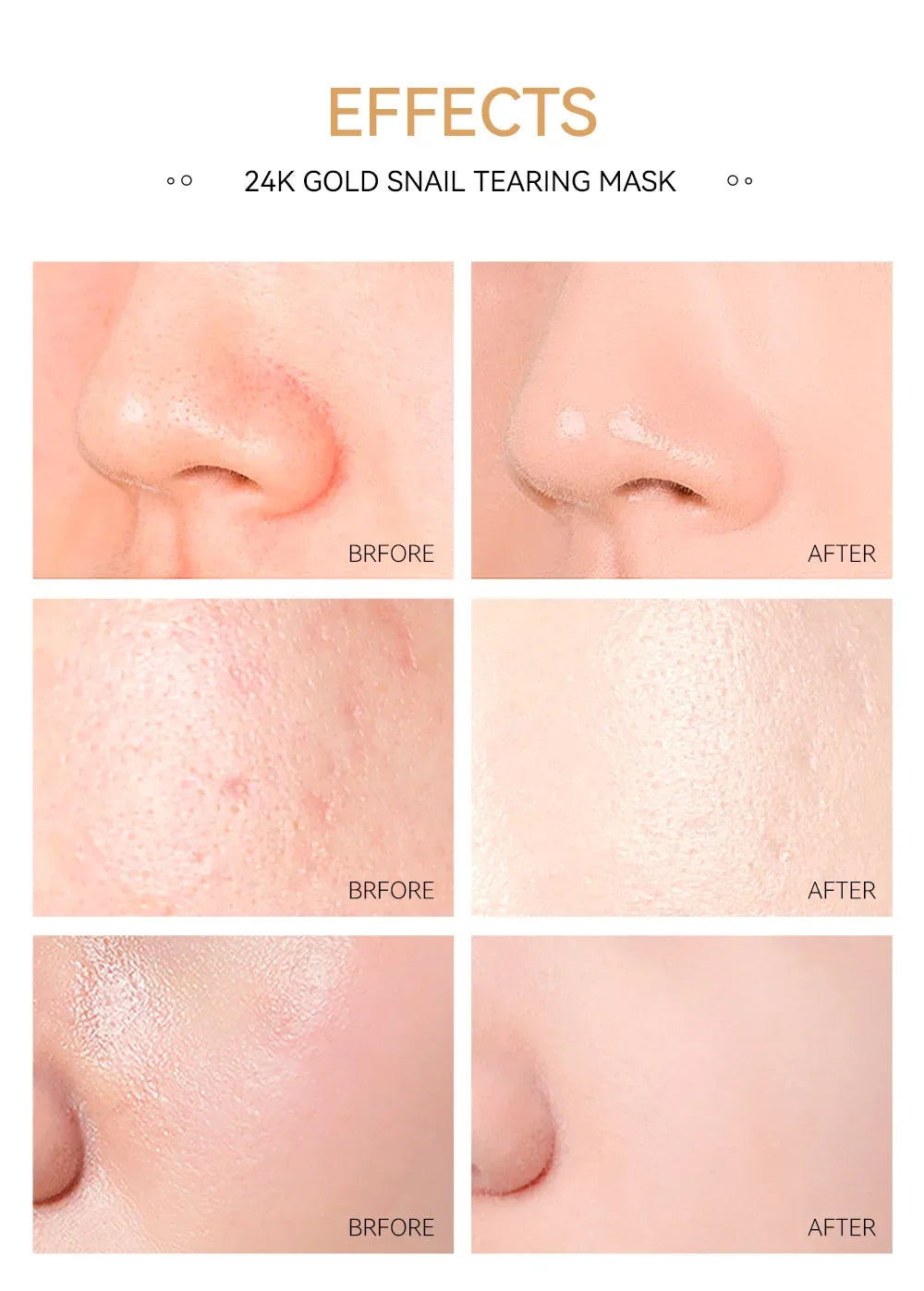 LAIKOU Máscara Facial Peel-Off 24K Gold Sakura