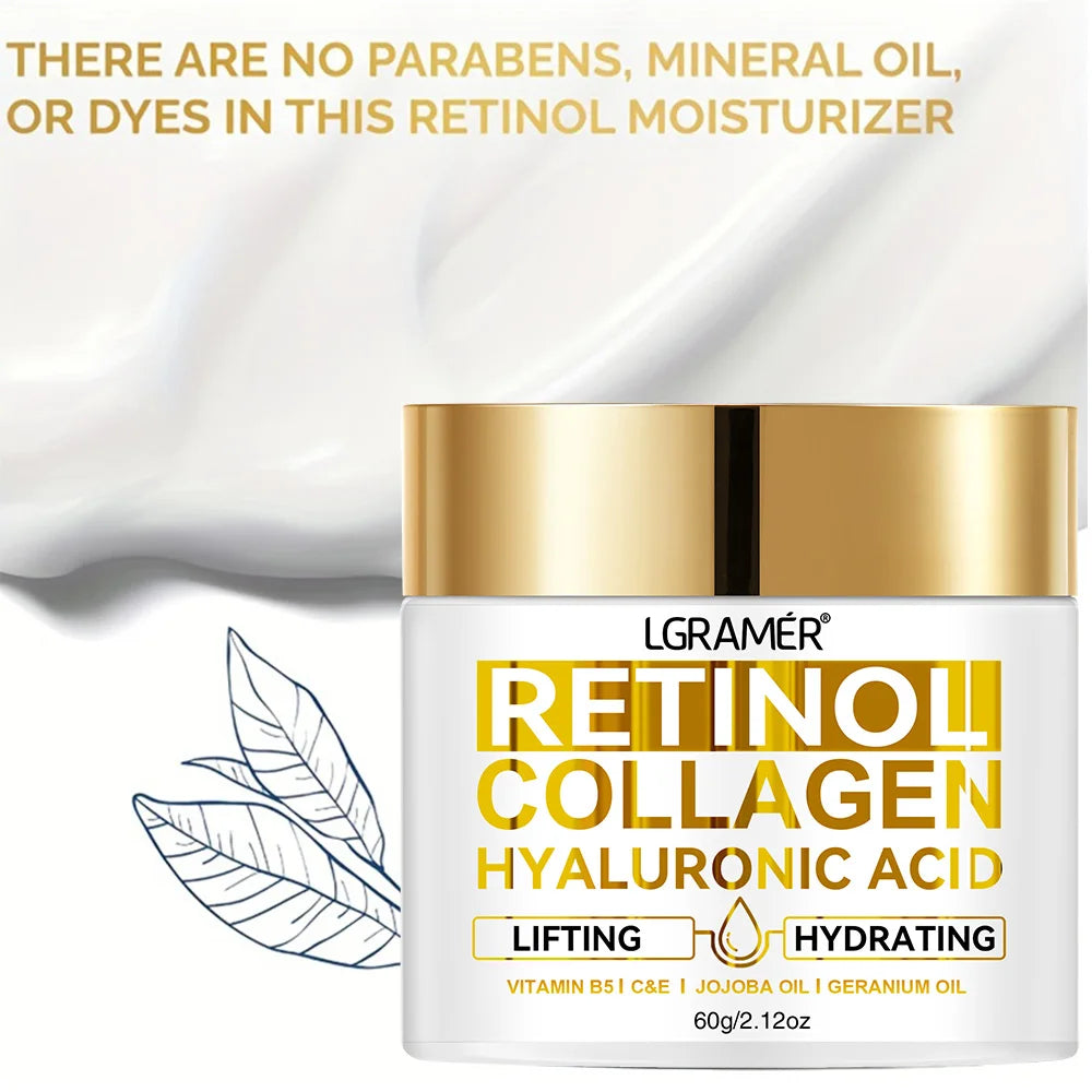 Luxury Retinol Face Cream with Collagen & Hyaluronic Acid