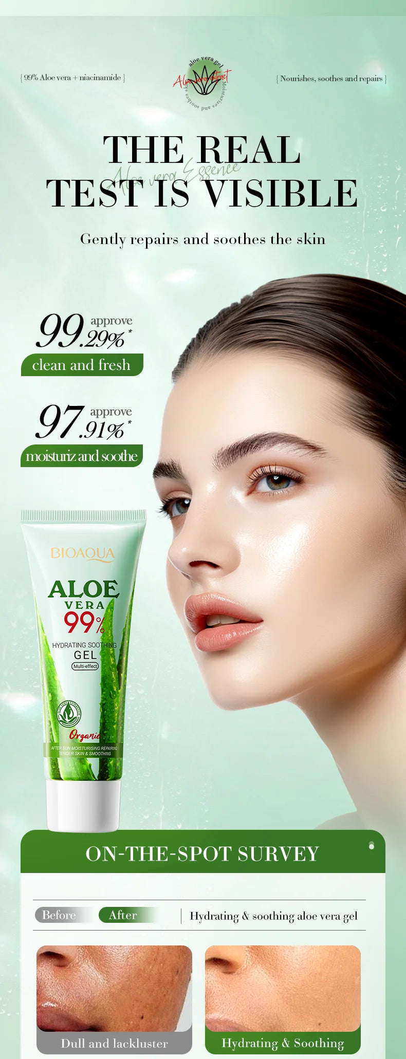 BIOAOUA Luxury Soothing Aloe Vera Gel