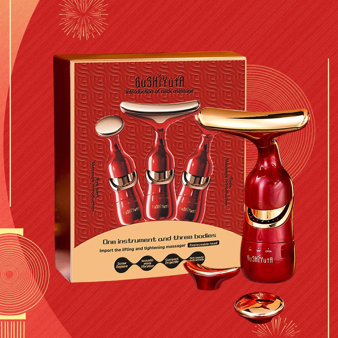 3-in-1 Luxury EMS Facial & Neck Lifting Device