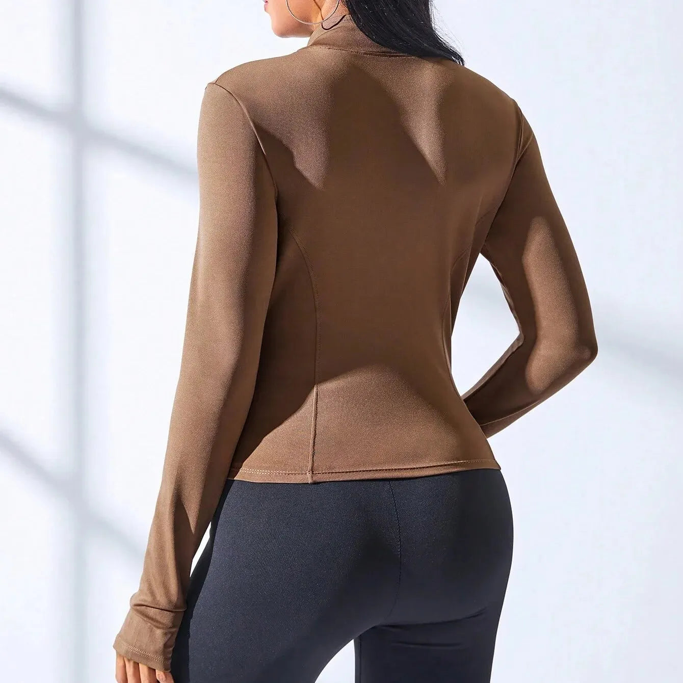 Slimming Body-Sculpt Zipper Jacket