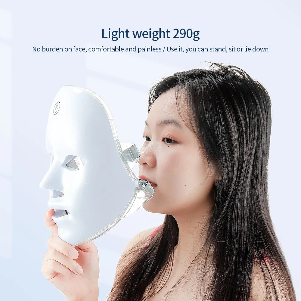 Wireless 7-Color LED Photon Beauty Mask