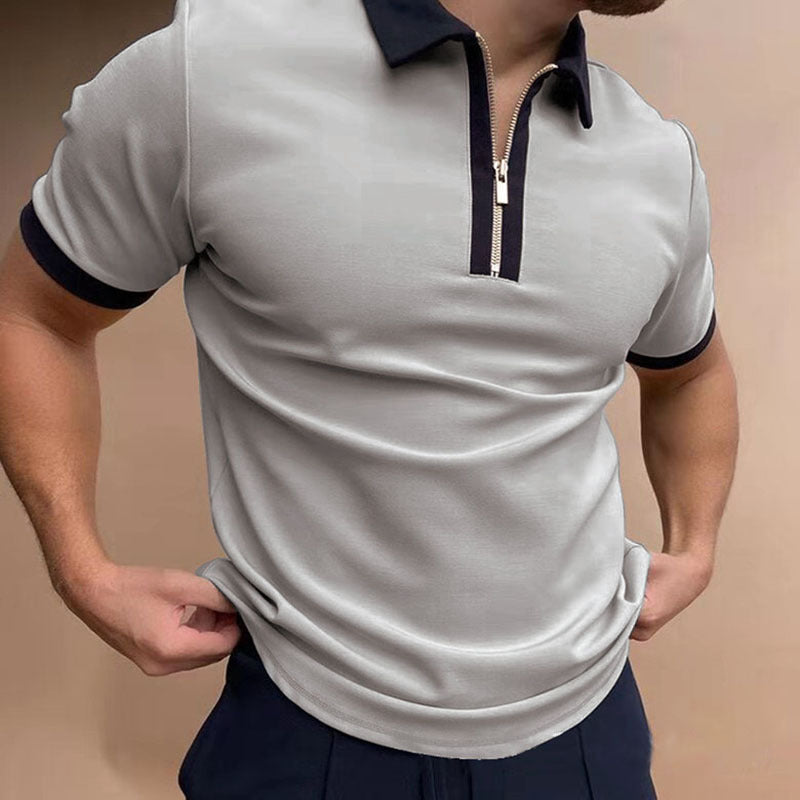 Men’s Solid Short-Sleeve Polo Shirt