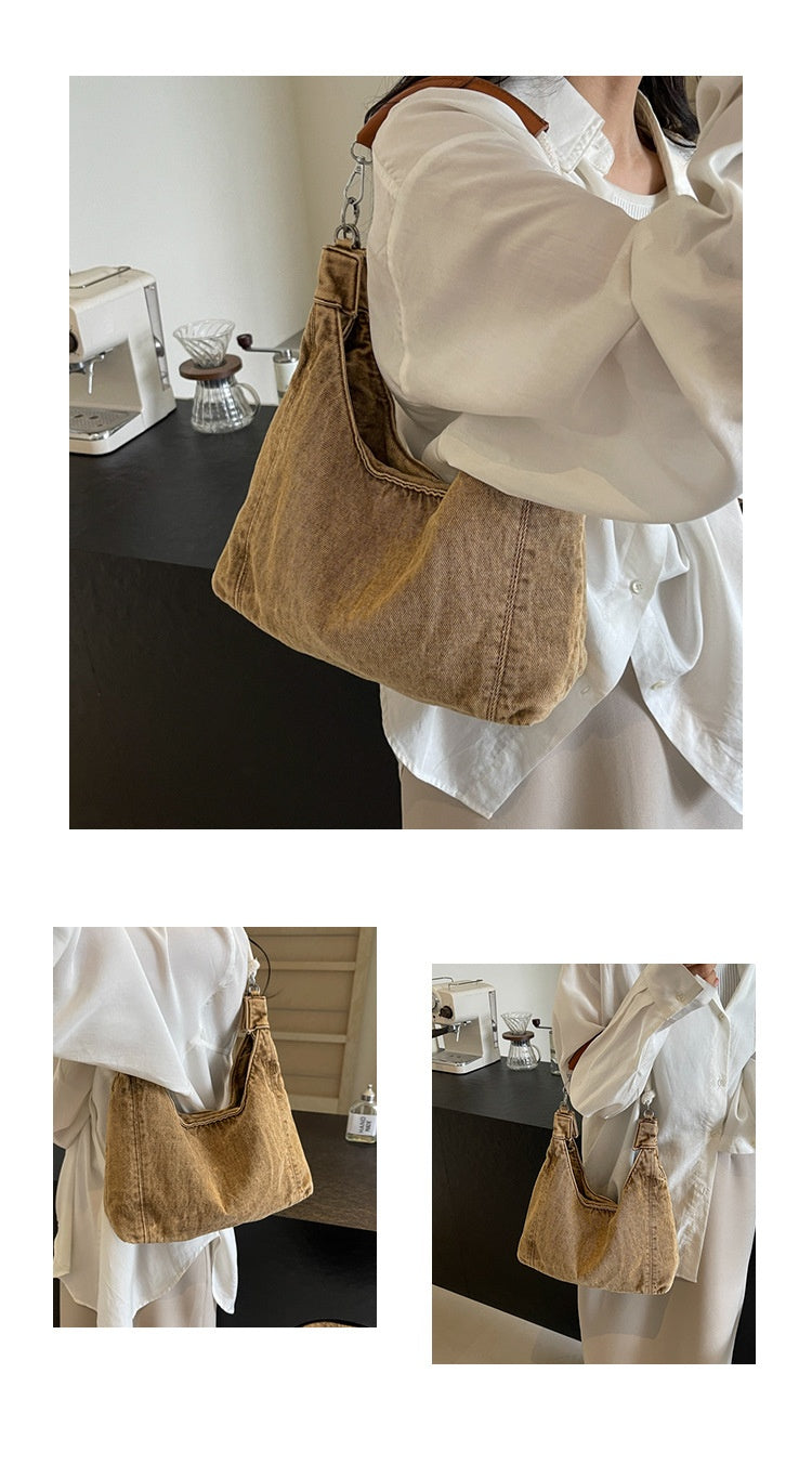 Korean Fashion Casual Denim Bag Women