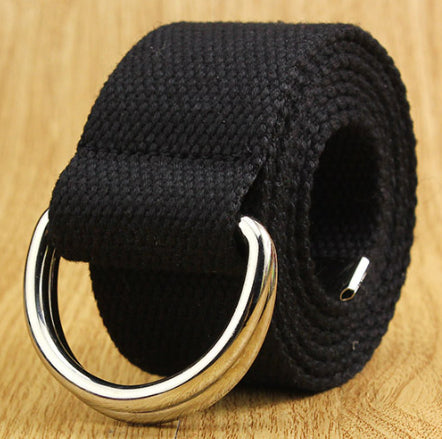 Double-Ring Fabric Belt – Unisex